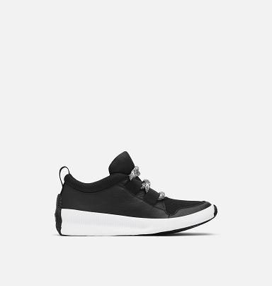 Sorel Out N About Plus Womens Shoes Black - Sneaker NZ7451369